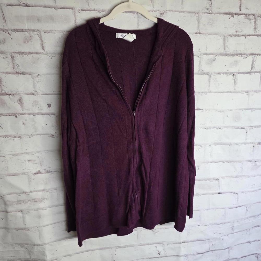 Zip Front Purple Sweater